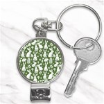 Easter bunny pattern Nail Clippers Key Chain