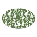 Easter bunny pattern Oval Magnet