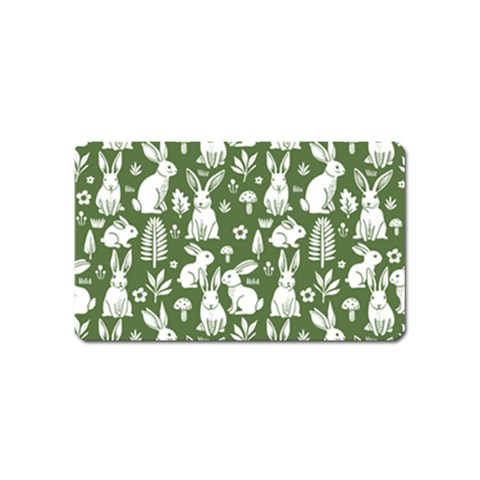 Easter bunny pattern Magnet (Name Card) from ArtsNow.com Front