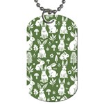 Easter bunny pattern Dog Tag (One Side)