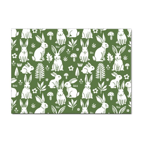 Easter bunny pattern Sticker A4 (100 pack) from ArtsNow.com Front