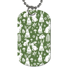 Easter bunny pattern Dog Tag (Two Sides) from ArtsNow.com Front