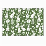 Easter bunny pattern Postcard 7  x 5  (Pkg of 10)