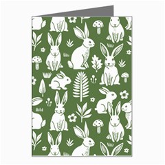 Easter bunny pattern Greeting Card from ArtsNow.com Left