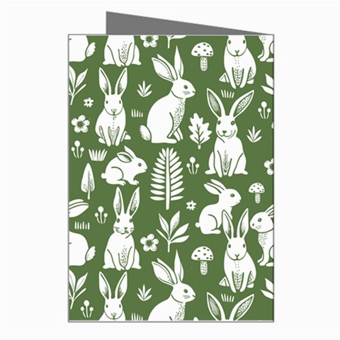 Easter bunny pattern Greeting Card from ArtsNow.com Right