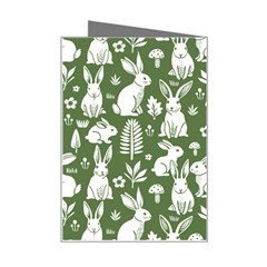 Easter bunny pattern Mini Greeting Card from ArtsNow.com Right