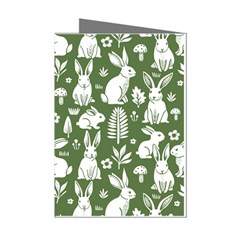 Easter bunny pattern Mini Greeting Cards (Pkg of 8) from ArtsNow.com Left