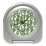 Easter bunny pattern Travel Alarm Clock