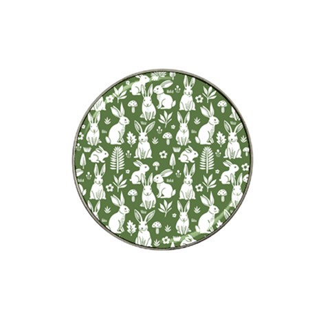 Easter bunny pattern Hat Clip Ball Marker (10 pack) from ArtsNow.com Front