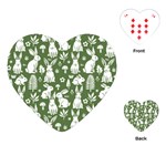 Easter bunny pattern Playing Cards Single Design (Heart)