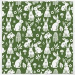 Easter bunny pattern Canvas 12  x 12 