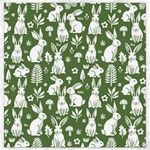 Easter bunny pattern Canvas 16  x 16 