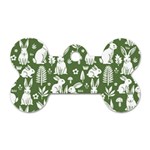 Easter bunny pattern Dog Tag Bone (One Side)