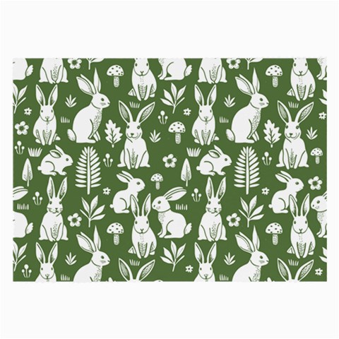 Easter bunny pattern Large Glasses Cloth (2 Sides) from ArtsNow.com Front