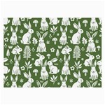 Easter bunny pattern Large Glasses Cloth (2 Sides)