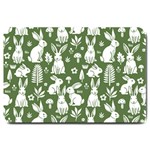 Easter bunny pattern Large Doormat