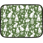 Easter bunny pattern 35 x27  Fleece Blanket (Mini)