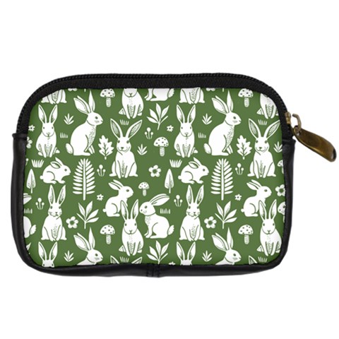 Easter bunny pattern Digital Camera Leather Case from ArtsNow.com Back
