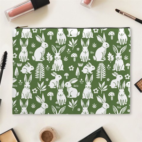 Easter bunny pattern Cosmetic Bag (XL) from ArtsNow.com Front