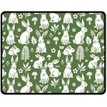 Easter bunny pattern 60  x 50  Fleece Blanket (Medium)