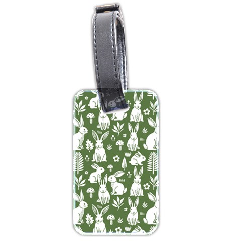 Easter bunny pattern Luggage Tag (two sides) from ArtsNow.com Front