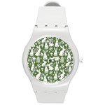 Easter bunny pattern Round Plastic Sport Watch (M)