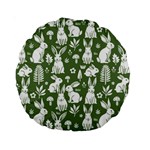 Easter bunny pattern Standard 15  Premium Round Cushions