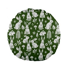 Easter bunny pattern Standard 15  Premium Round Cushions from ArtsNow.com Back