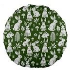 Easter bunny pattern Large 18  Premium Round Cushions
