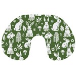 Easter bunny pattern Travel Neck Pillow
