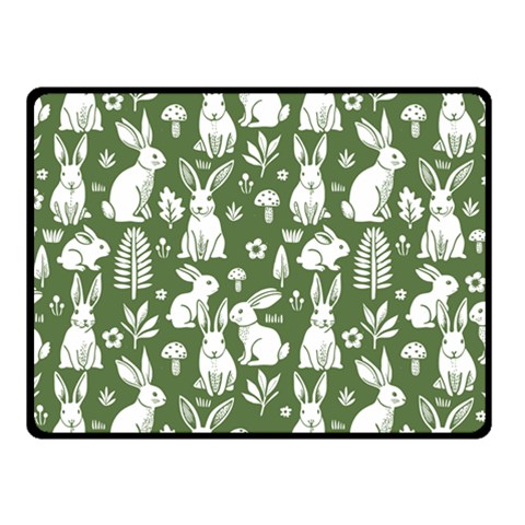 Easter bunny pattern 50  x 40  Two Sides Fleece Blanket (Small) from ArtsNow.com 45 x34  Blanket Front