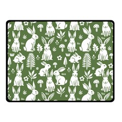 Easter bunny pattern 50  x 40  Two Sides Fleece Blanket (Small) from ArtsNow.com 45 x34  Blanket Back