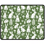 Easter bunny pattern 60  x 50  Two Sides Fleece Blanket (Medium)