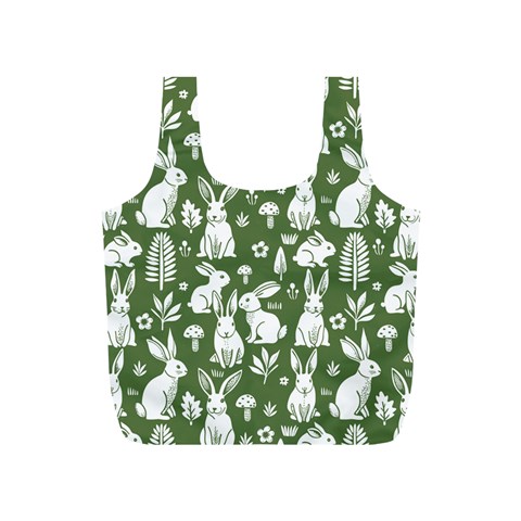 Easter bunny pattern Full Print Recycle Bag (S) from ArtsNow.com Back