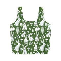 Easter bunny pattern Full Print Recycle Bag (M) from ArtsNow.com Back