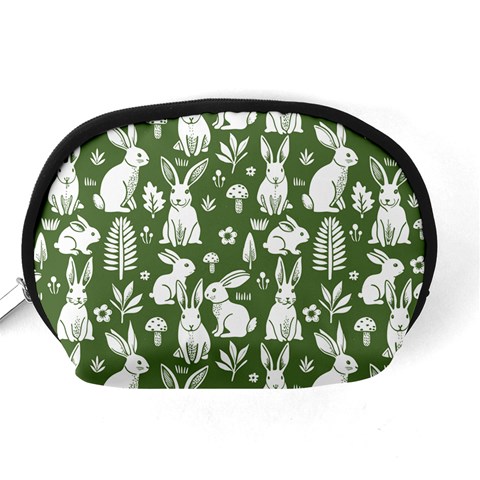 Easter bunny pattern Accessory Pouch (Medium) from ArtsNow.com Back