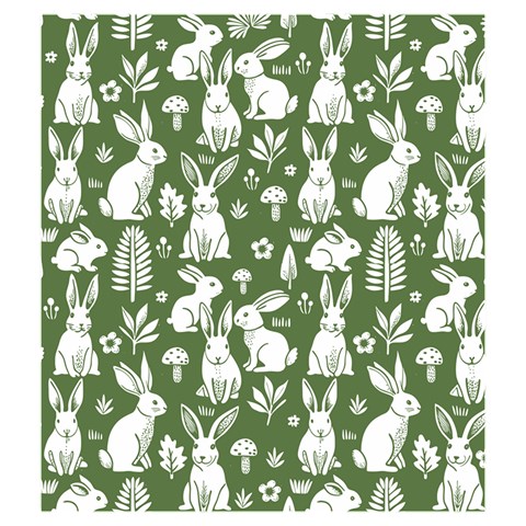 Easter bunny pattern Drawstring Pouch (Medium) from ArtsNow.com Front