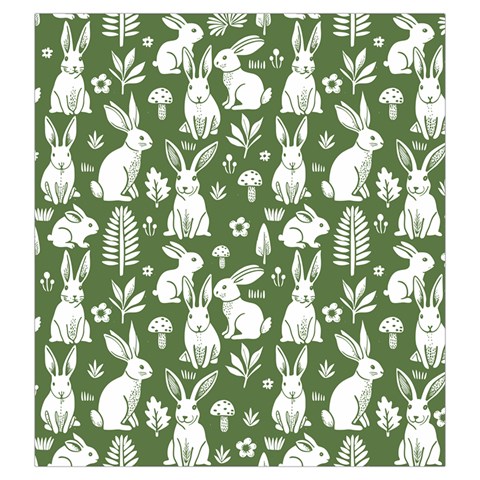 Easter bunny pattern Drawstring Pouch (Large) from ArtsNow.com Front