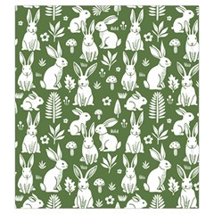 Easter bunny pattern Drawstring Pouch (Large) from ArtsNow.com Front