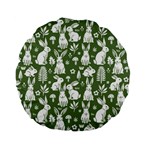 Easter bunny pattern Standard 15  Premium Flano Round Cushions
