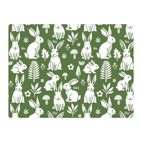 Easter bunny pattern 35  x 27  Two Sides Premium Plush Fleece Blanket (Mini) from ArtsNow.com 35 x27  Blanket Front