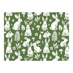 Easter bunny pattern 35  x 27  Two Sides Premium Plush Fleece Blanket (Mini)