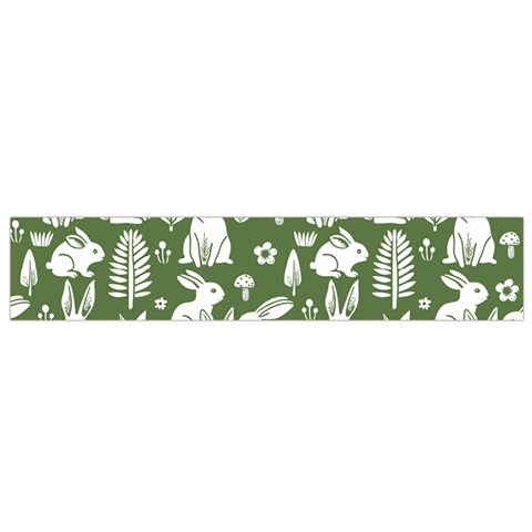 Easter bunny pattern 12 X60  Small Premium Plush Fleece Scarf from ArtsNow.com Front
