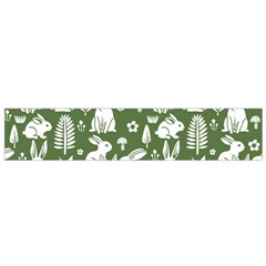 Easter bunny pattern 12 X60  Small Premium Plush Fleece Scarf from ArtsNow.com Back