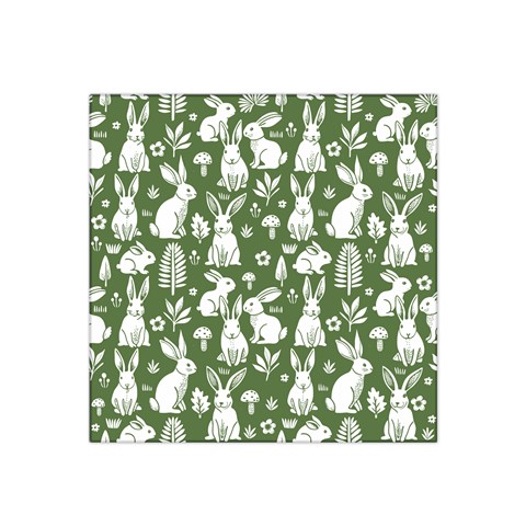 Easter bunny pattern 22  x 22  Satin Bandana Scarf from ArtsNow.com Front