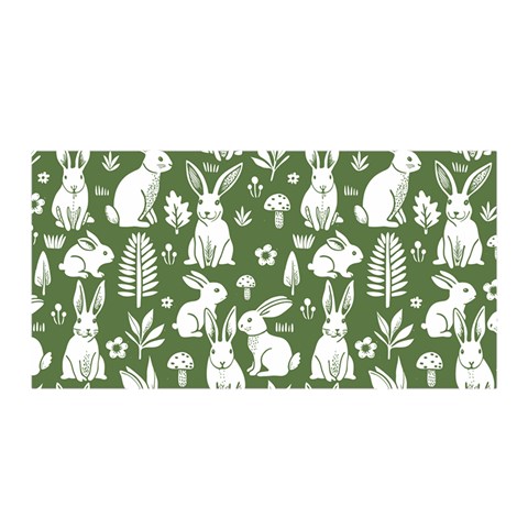 Easter bunny pattern Satin Wrap 35  x 70  from ArtsNow.com Front