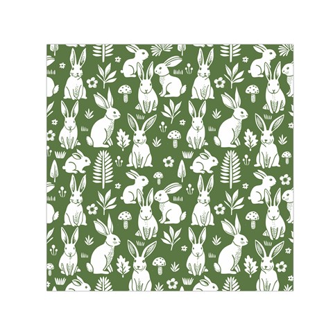 Easter bunny pattern 30  x 30  Large Square Satin Scarf from ArtsNow.com Front