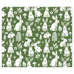 Easter bunny pattern Zipper Large Tote Bag from ArtsNow.com Back