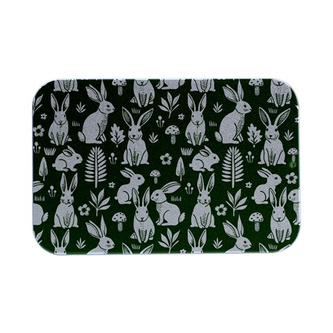 Easter bunny pattern Open Lid Metal Box (Silver)   from ArtsNow.com Front