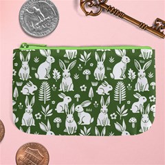 Easter bunny pattern Large Coin Purse from ArtsNow.com Front
